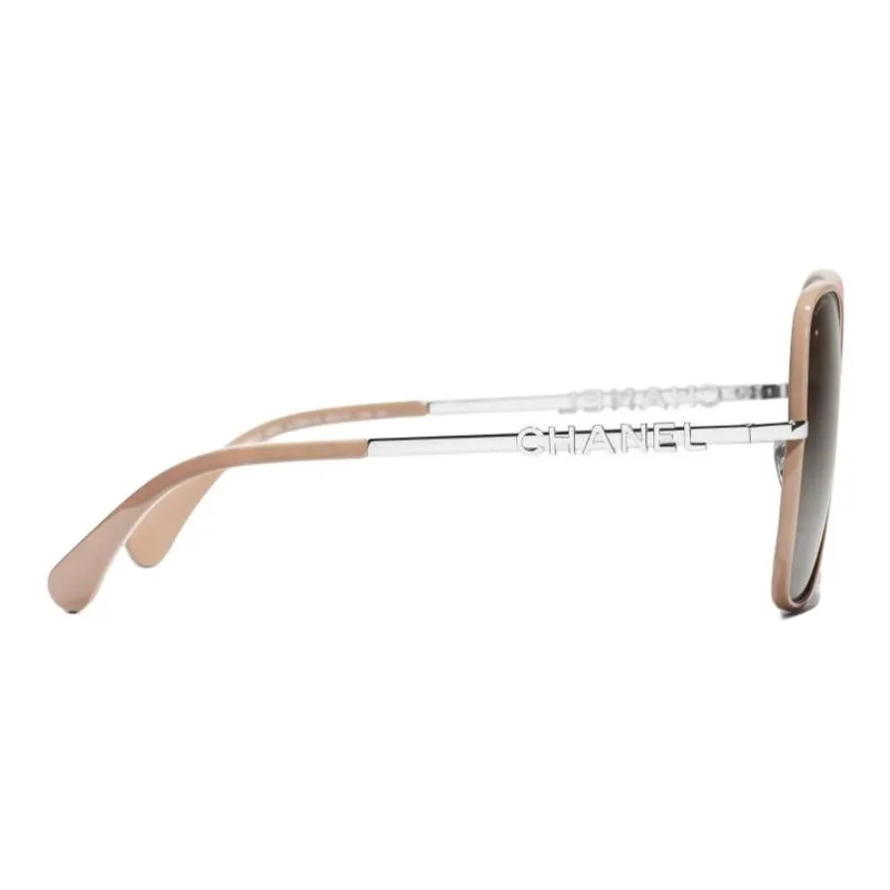 CHANEL Metal Butterfly Sunglasses Women's Umber-1