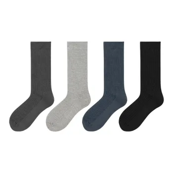 LIANGPU Knee High Socks Men's 4 Pack