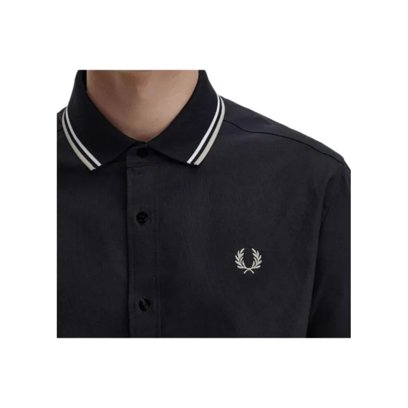 FRED PERRY Shirts Men Black-4