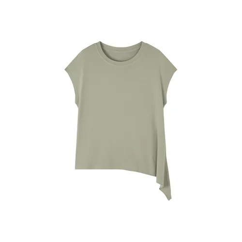 Mo Han Yi Mei T Shirt Women's Khaki Green