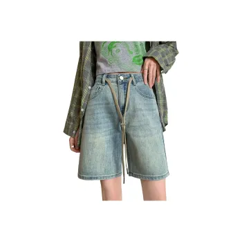Ordifen Denim Shorts Women's Vintage Blue