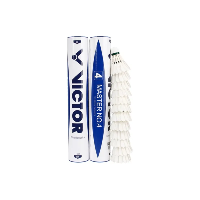 VICTOR Master Size 4 Goose Feather Shuttlecock 12 Pack Goose Feather Shuttlecocks-5