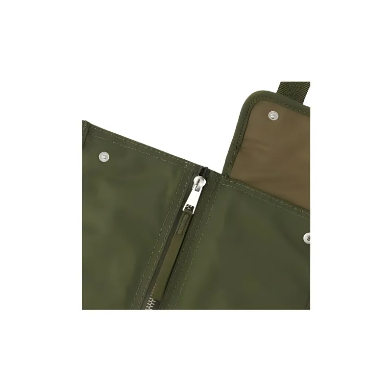 Maison Kitsune Polyamide Shoulder Bag, Crossbody Bag Regular Unisex Khaki Green-3