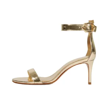 Schutz One Strap Sandals Women's Gold
