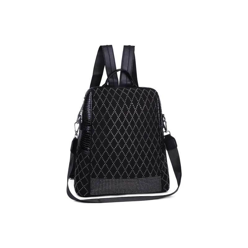 Kewuku PU Backpack Women's Black-1