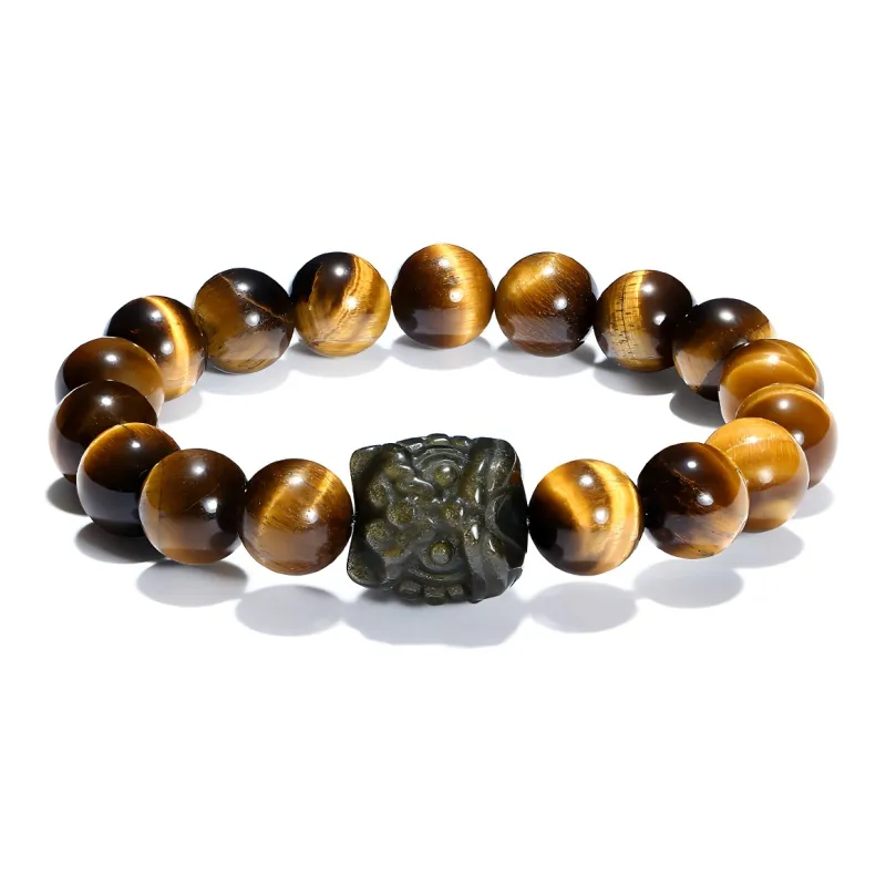 ZKY Tiger's Eye Stone Bracelets Unisex-0