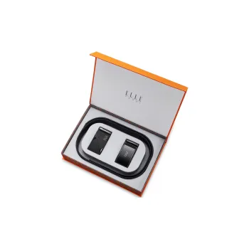 ELLE HOMME Cow Leather Belts Men's Width  3.5cm