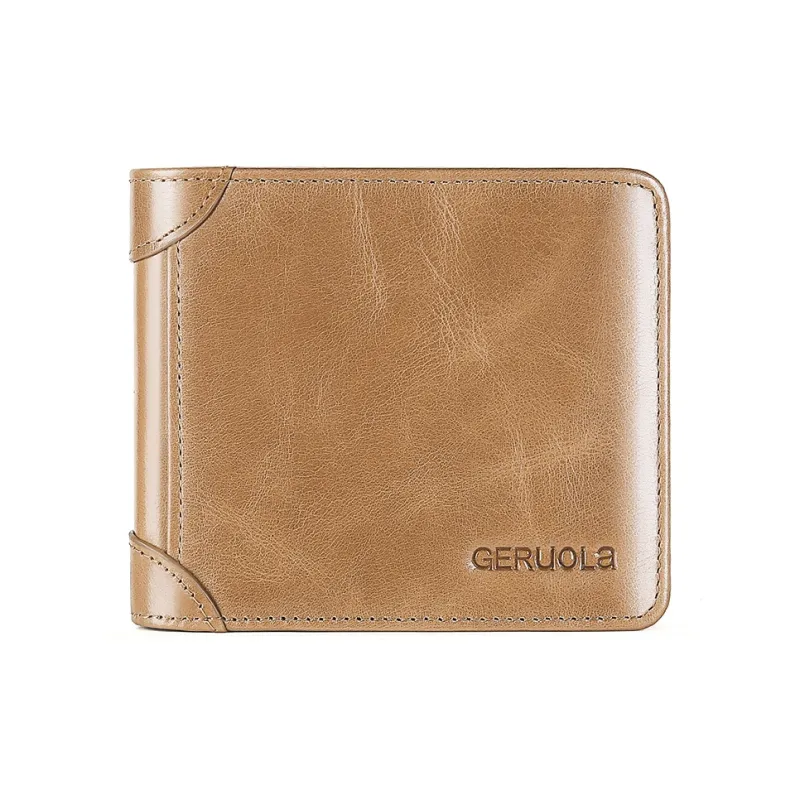 Gorora Top Grain Cow Leather Wallet Men's Multicolor-3