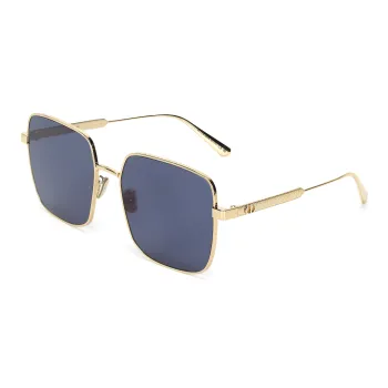 DIOR Cannage S1U Square Sunglasses Gold