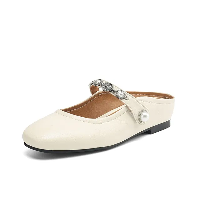 VANDEELEN Rubber Sole Closed Toe Slippers Women's-0