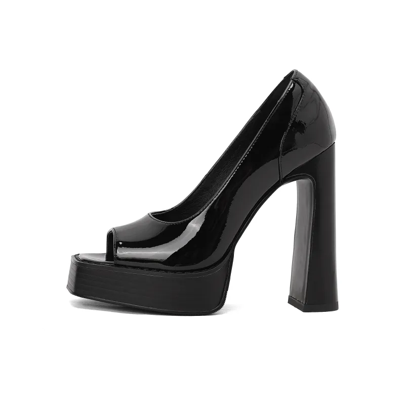 SIFEIRO Chunky Heel High Heels 13CM Women's-0