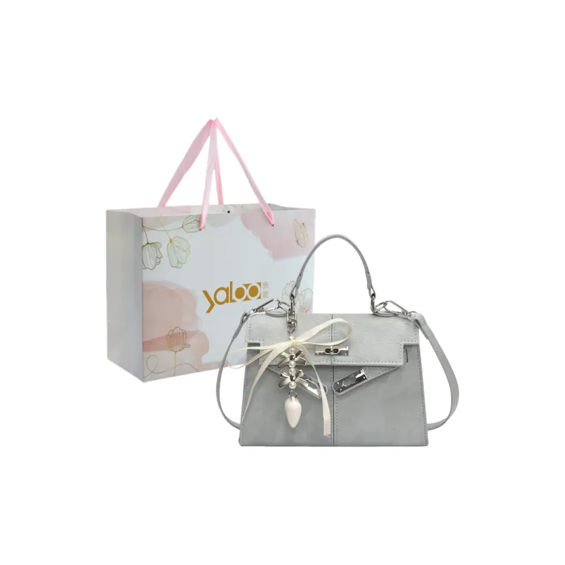 Yalu PU Shoulder Bag, Crossbody Bag, Handbag Unisex White/Black/Purple/Khaki/Blue/Pink-25