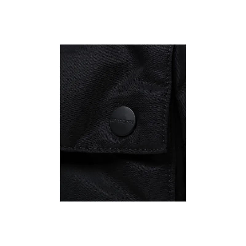 Carhartt WIP Nylon Shoulder Bag, Crossbody Bag Unisex Black-4