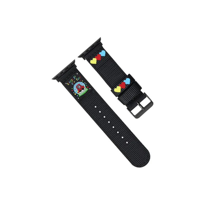 IWabcertoo Apple Compatibility Watch Band Canvas Material-3