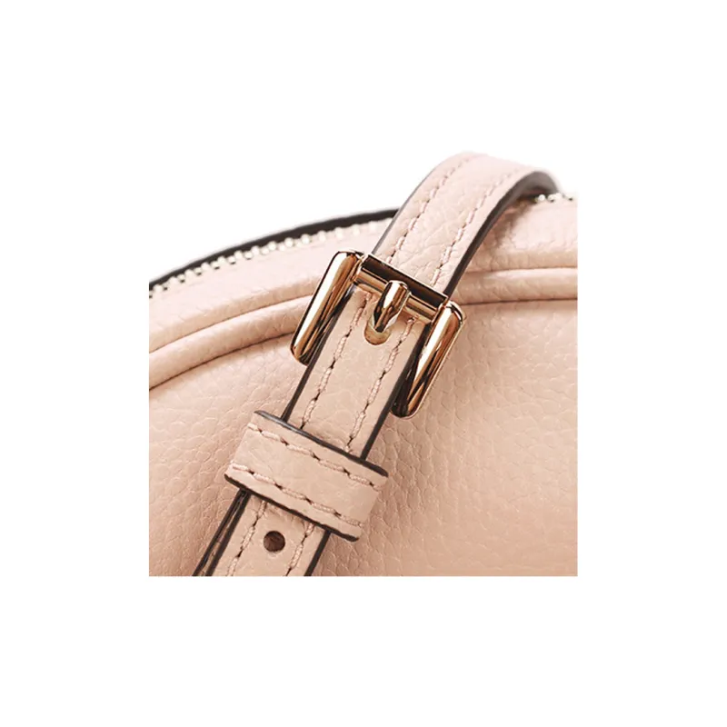 MICHAEL KORS Jet Set Cow Leather Camera Bag, Shoulder Bag Trumpets Women's Nude Pink-4