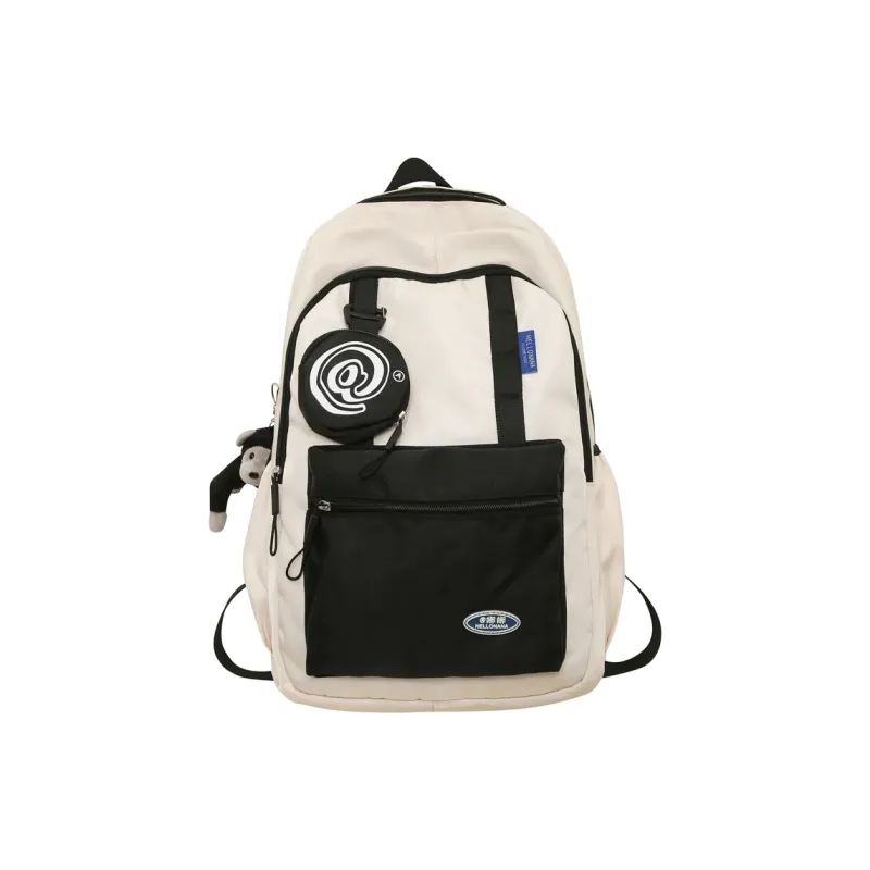 Wolfhorse Nylon Backpack Unisex Black/grey/white/deep Khaki/pink/blue-10