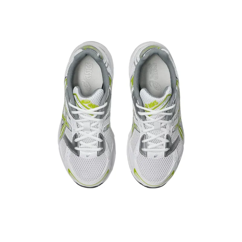 Asics Gel 1130 Slip Resistant And Breathable Low Top Running Shoes Unisex White Green-4