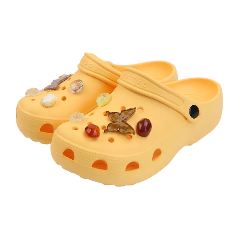Thin Strips Slippers Men's And Women's Brown-12