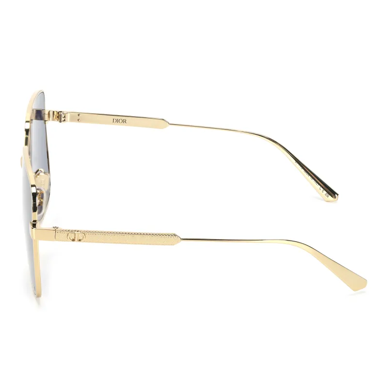 DIOR Cannage S1U Square Sunglasses Gold-2