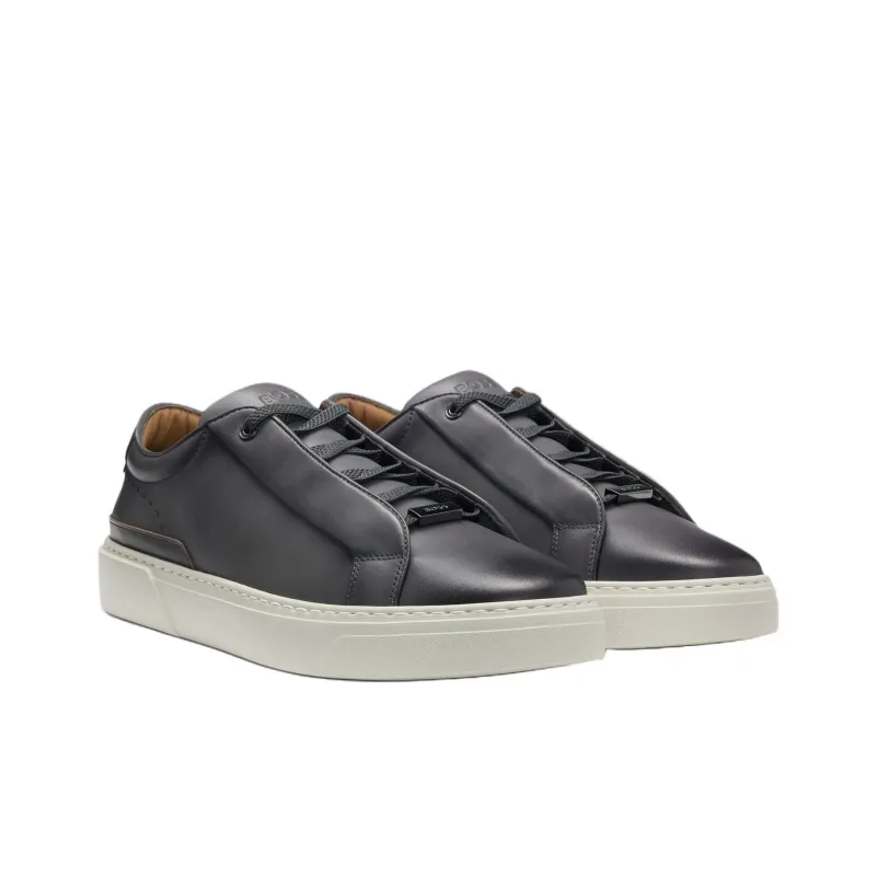HUGO BOSS Gary Low Top Skateboard Shoes Men's Dark Gray-2