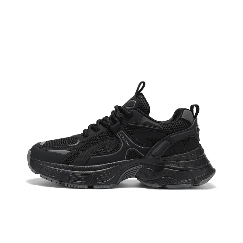 ZOIBBOE Cushioning Abrasion Resistant Lightweight Height Increasing Mat Low Top Chunky Sneakers Men's-0