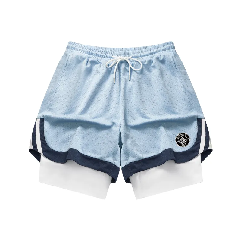 Manchester City F.C. Basketball Shorts Unisex-8