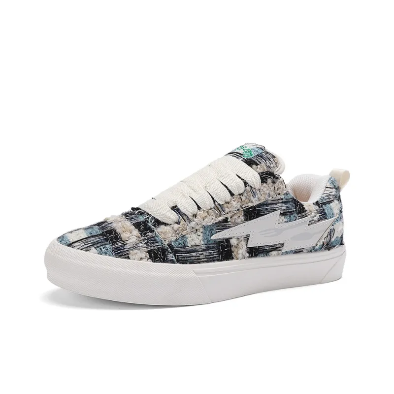 FireMonkey Slip Resistant, Impact Resistant, Abrasion Resistant Low Top Preppy Style Skateboard Shoes Unisex-17