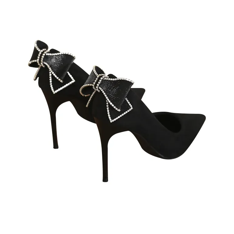 MCKP Slim Heel High Heels 6cm Women's Black-3