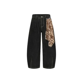 WELTER EXPERIMENT Jeans Unisex Black [high Quality]