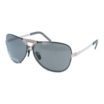 PORSCHE DESIGN Metal Aviator Sunglasses Men's Silver