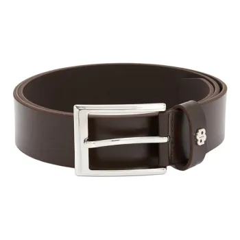 BOSS Cow Leather Belts Men's Brown 3.5CM