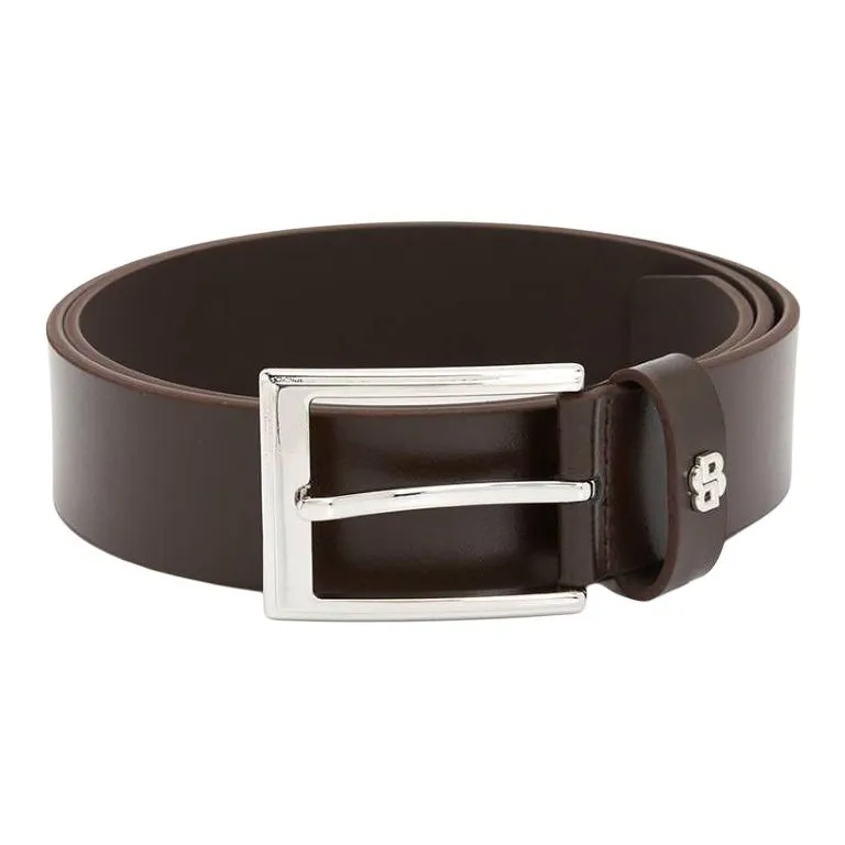 BOSS Cow Leather Belts Men's Brown 3.5CM-0