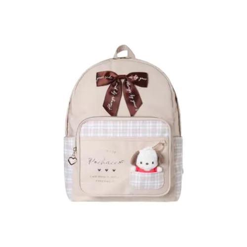 Sanrio Synthetic Leather Backpack Women's Beige