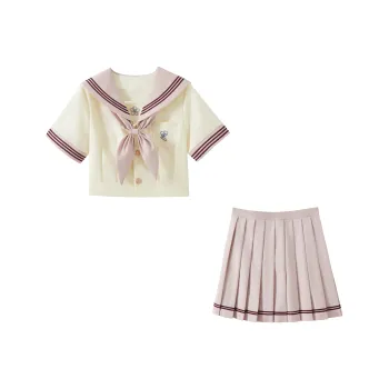 KAZAN Uniforms Women's Dusty Pink Short Sleeved Sailor Suit