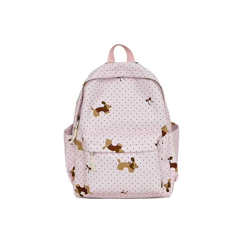 BAODIDAISHU Nylon Backpack Regular Women's Black/Purple/Green/Pink/Beige/Light Yellow-14