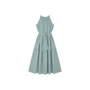 Mo Han Yi Mei Sleeveless Dress Women's Light Lake Blue