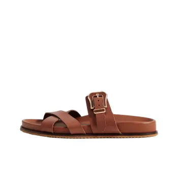 GABRIELA HEARST Slide Slippers Women's Brown