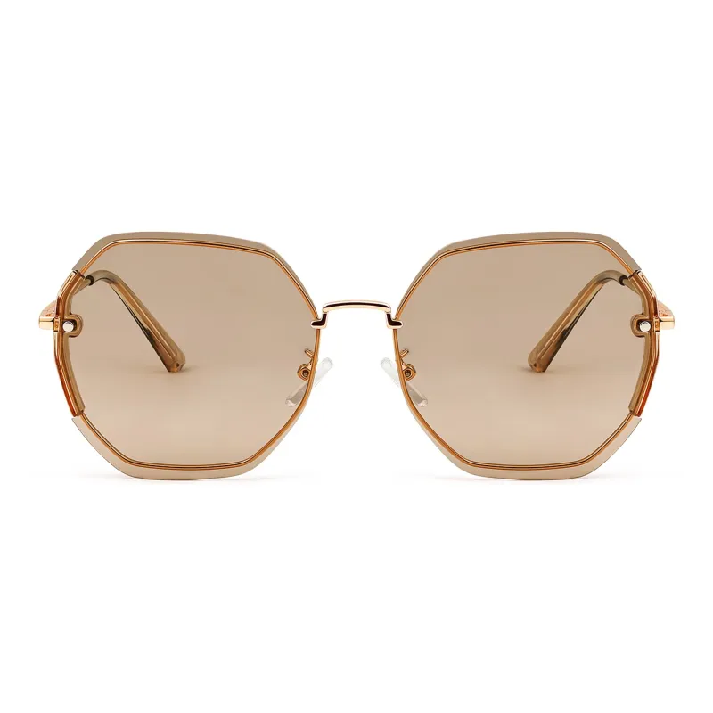 VEGOOS Metal Irregular Shape Sunglasses Women's-6