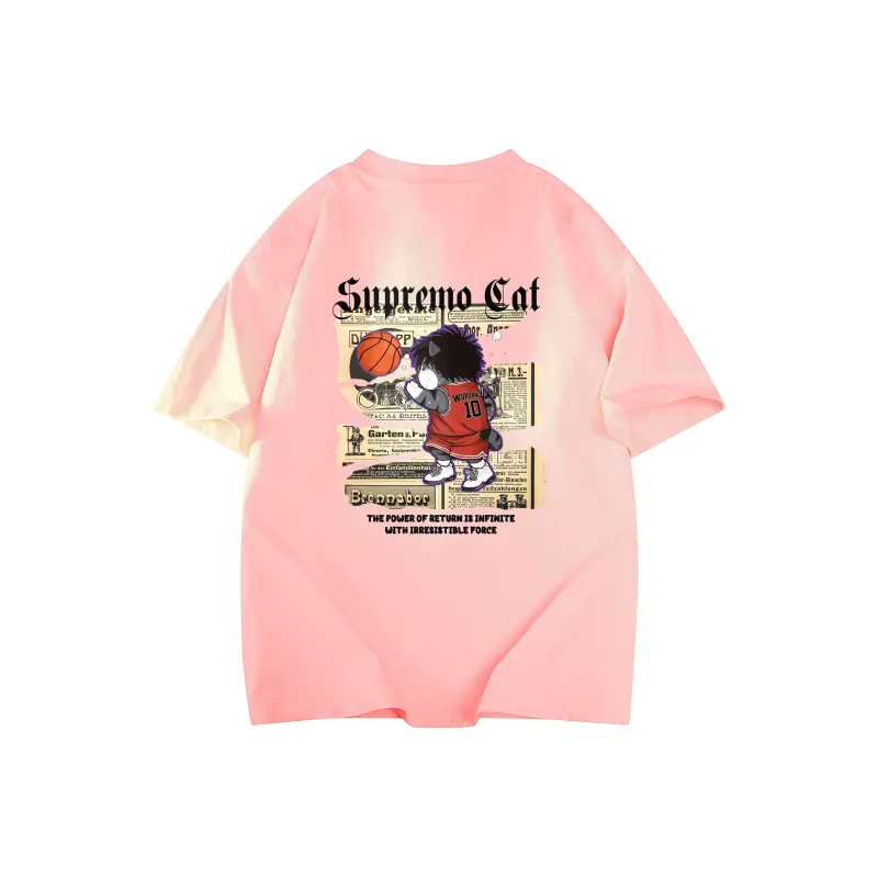 Supremo Cat T Shirts Unisex-4