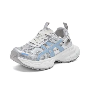 La Chapelle Abrasion Resistant Low Top Chunky Sneakers Women's Blue