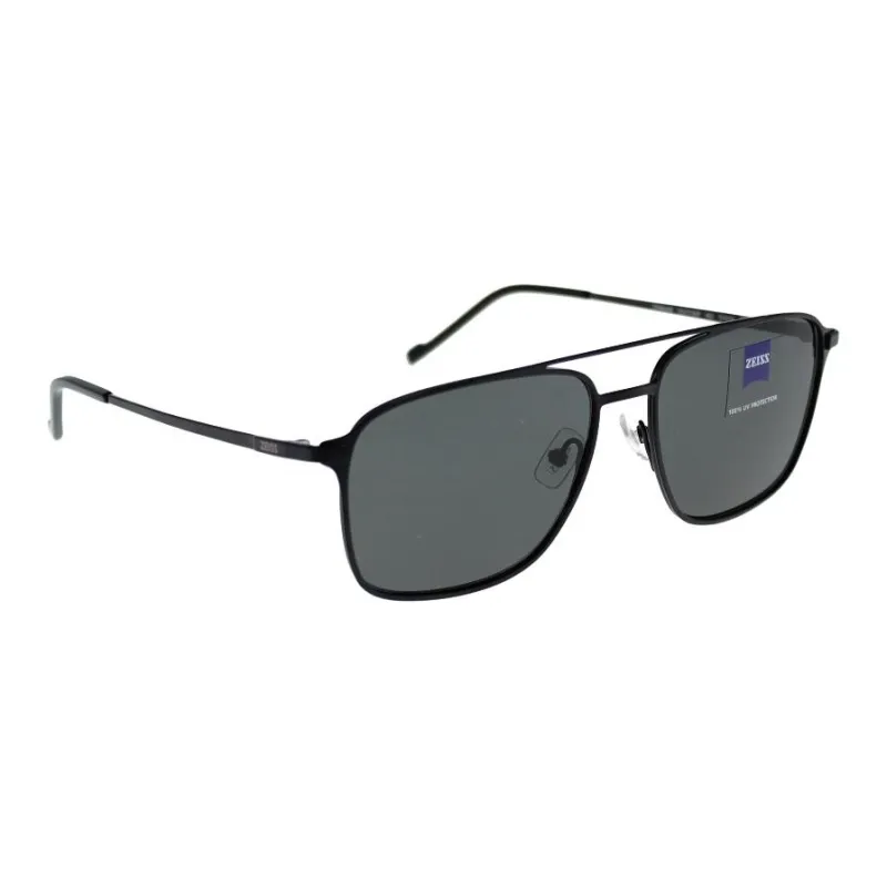 ZEISS Titanium Square Sunglasses Men's Black-1