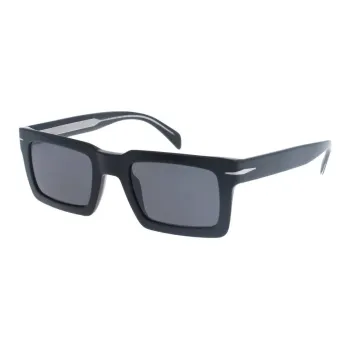 David Beckham Acetate Rectangular Sunglasses Men's Black