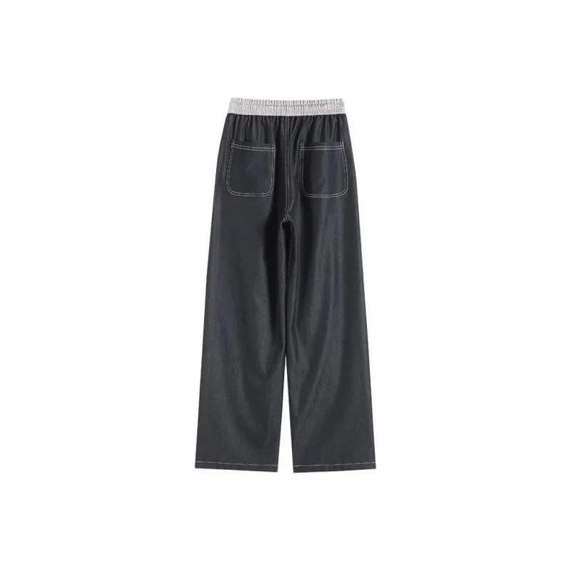 POINTLIMIT Casual Pants Unisex Denim Black-1