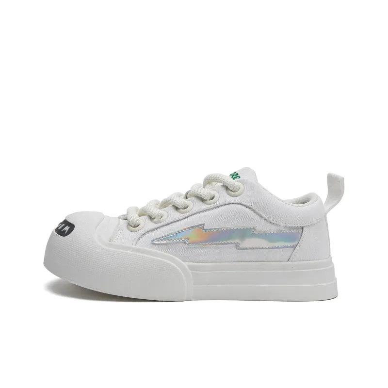 1xact Cover Skateboard Shoes Unisex Low Top White-4
