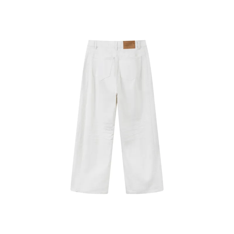 CoosRetro Jeans Men White-1