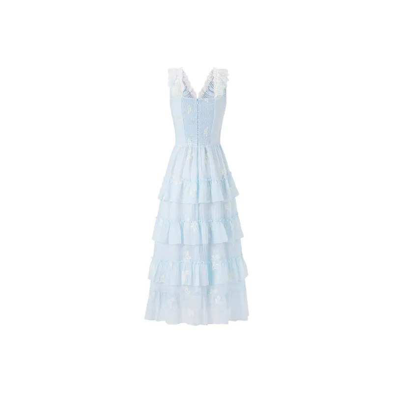 ACAINES Slip Dresses Women's Sea Salt Ice Blue-1