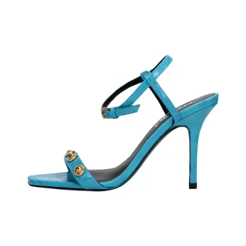 VERSACE One Strap Sandals 10cm Women's Blue