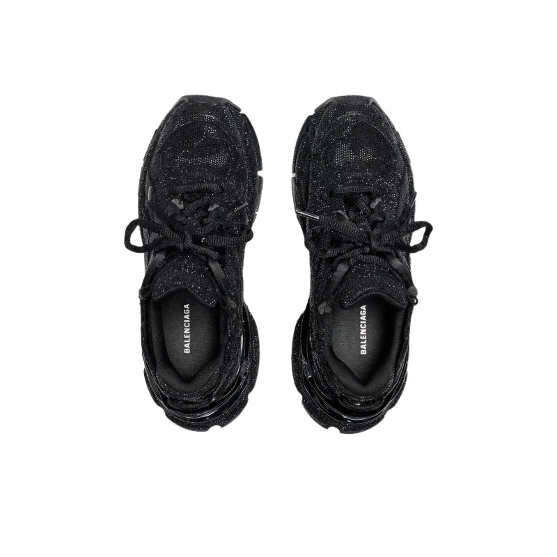 Balenciaga Runner Low Top Chunky Sneakers Women's Black-4