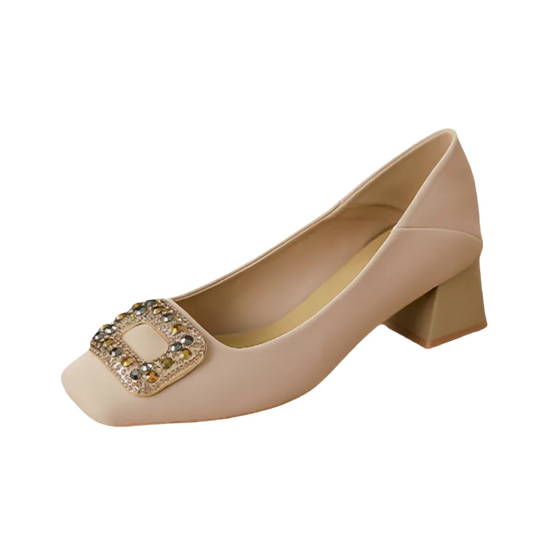 Aimilian High Heels Women's Black, Nude Pink-6