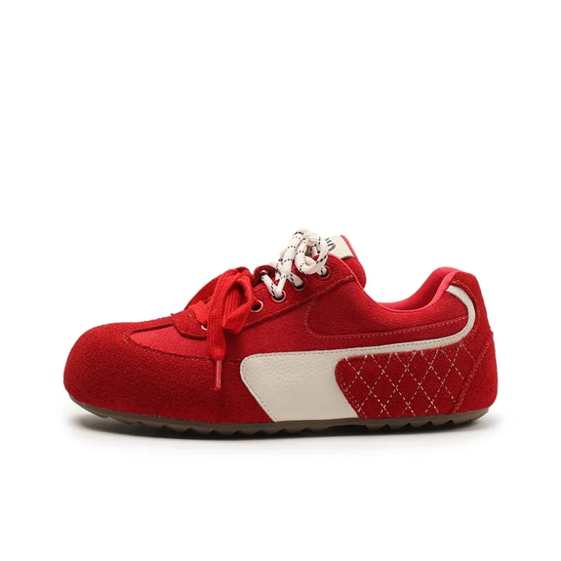 PLO CART Low Top Casual Shoes Women's Red-0